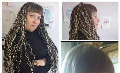 Прическа с множеством кос в этнической стилистике
