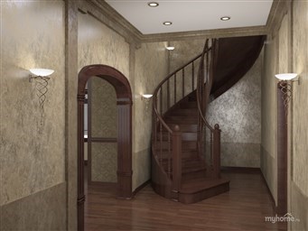 44 фото интерьер прихожей частного дома с лестницей